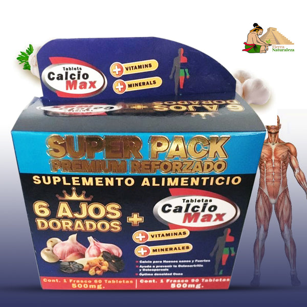 Calcio Max Suplemento Vitaminas y Minerales 150 Tabs. Huesos Sanos y Fuertes