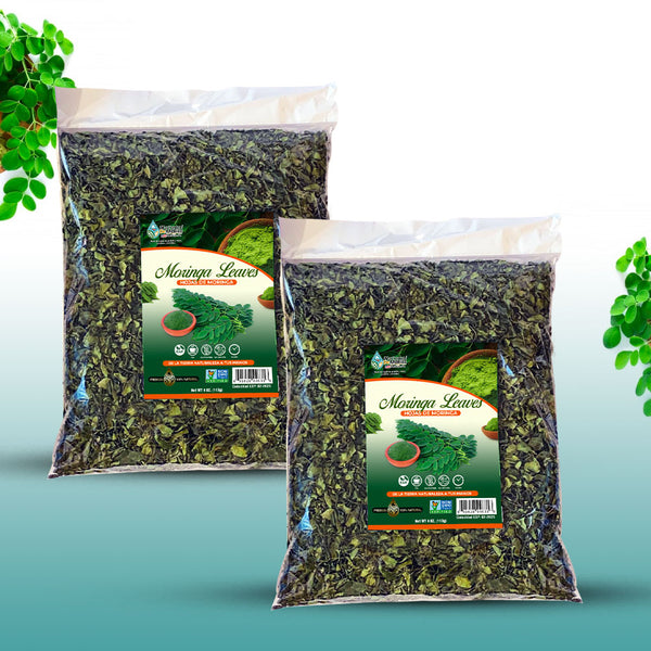 Hojas de Moringa Herbal Tea 8 oz-227g (2/4 oz) Dried Loose Moringa Leaves