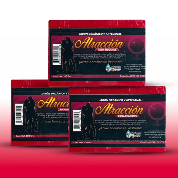 Jabón Atracción Mujer Pack de 3 Con Feromonas