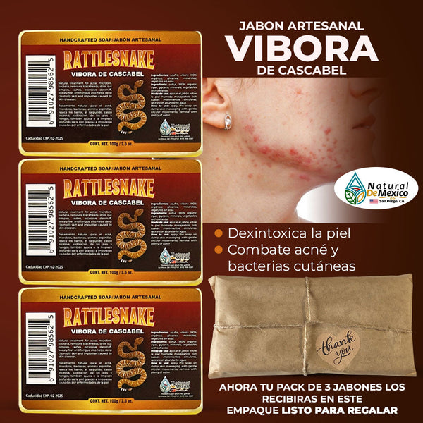 Jabon Liquido de Vibora de Cascabel Barra