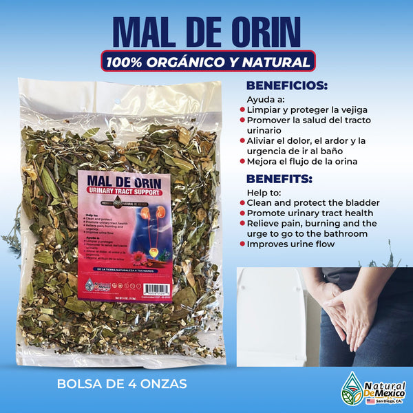 Compuesto Herbal Marl de Orin 4 Oz Ayuda a Proteger y Limpiar la Vejiga Salud en Tracto Urinario