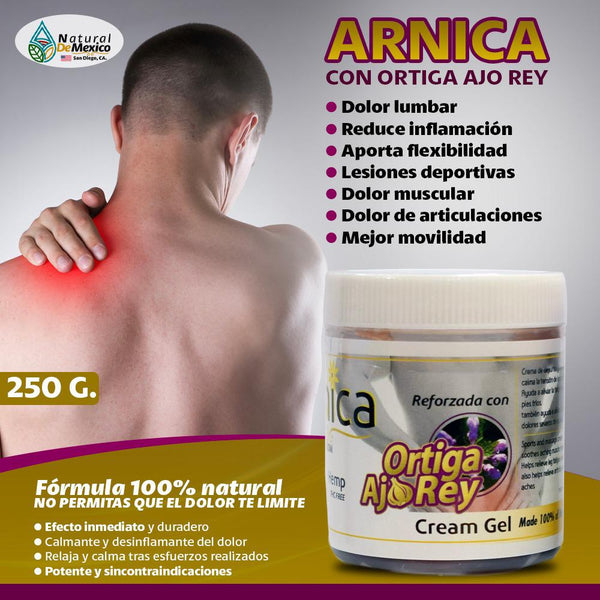 Pain Relieving Gel 250gr. Arnica Ointment Balm Extra Strong Green Cover