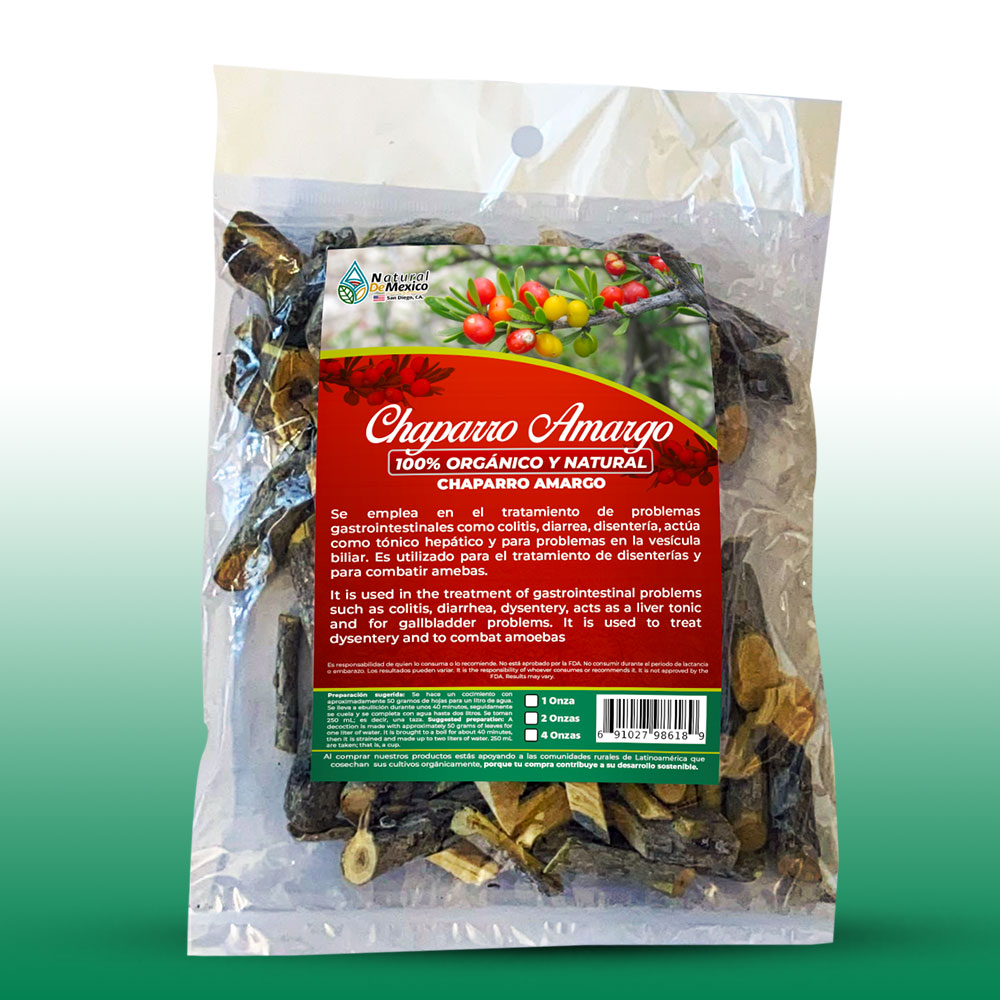 Chaparro Amargo Herb Tea 4 oz. 113gr. Castela Texana Para las Amebas