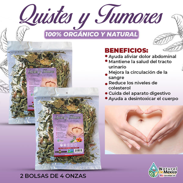 Compuesto Herbal Quistes y Tumores 8 Oz (2 Bolsas de 4 Oz)