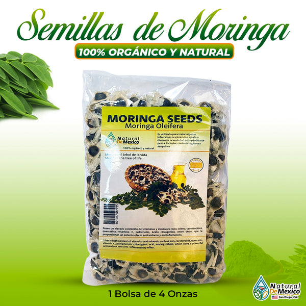 Moringa Seeds Moringa Semillas 4 oz-113g Auténticas de la India