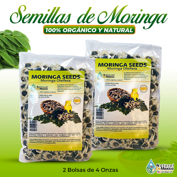 Moringa Seeds Moringa Semillas 8 oz-227g (2/4 oz) Auténticas de la India