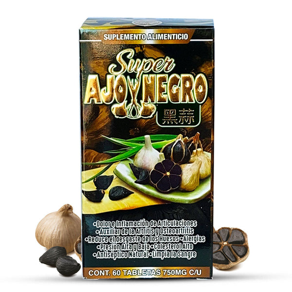 Super Black Garlic Herbal Supplement 60 Tabs. Black Garlic Herbal Supplement