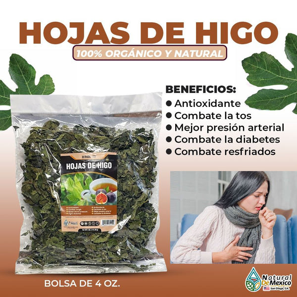 Hojas de Higo Hierba Tea 2 Oz. Para la Tos