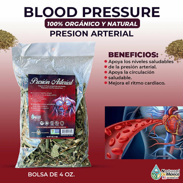Presion Arterial Compuesto Herbal 4 oz. 113gr. Blood Pressure Mezcla de Plantas