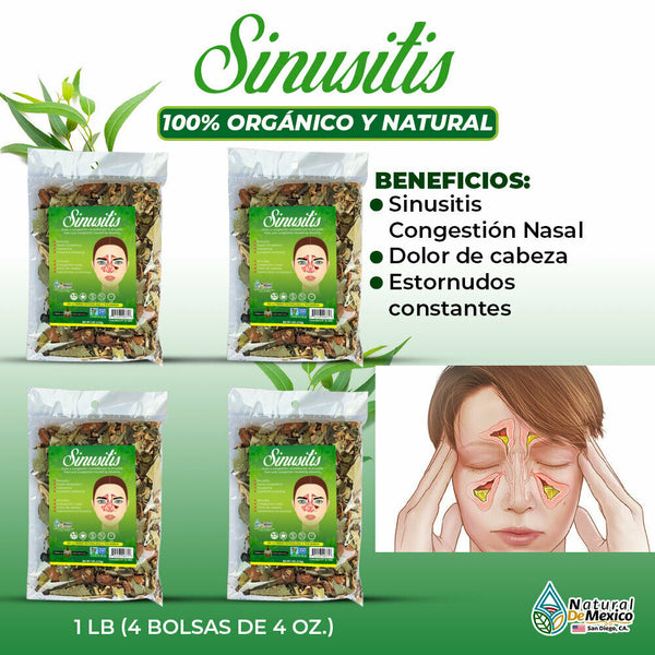 Sinusitis Herbal/Tea 1 Lb-453g (2/4 oz)Sinus Congestion & Pain Relief, Headache