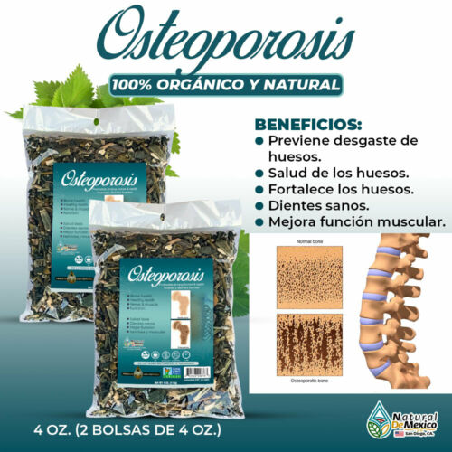 Osteoporosis Herbal/Tea 8 oz-227g. (2/4 oz.) Reconstruye Huesos, Bone Health