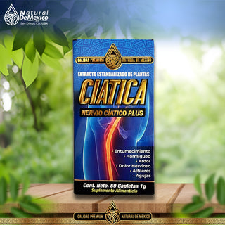 Ciática Suplemento Natural 60 Tabs. Nervio Ciático Plus Vitaminas y Minerales