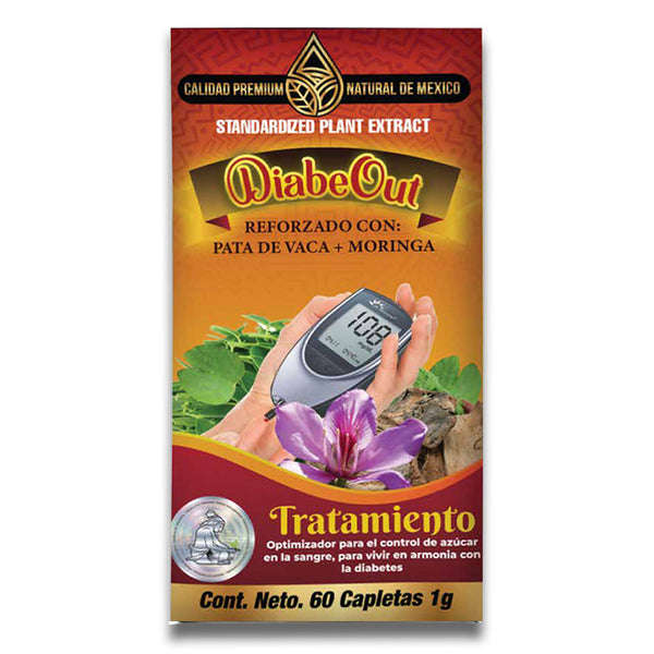 Diabe Out Natural Supplement 60 Tabs. Sugar Control Support