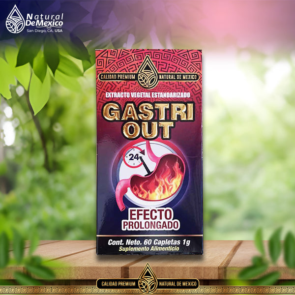 Gastri Out Suplemento Natural 60 Cápsulas Efecto Prolongado