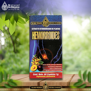Suplemento Hemorroides Reduce Dolores Mejora Sistema Circulatorio 60 Capletas