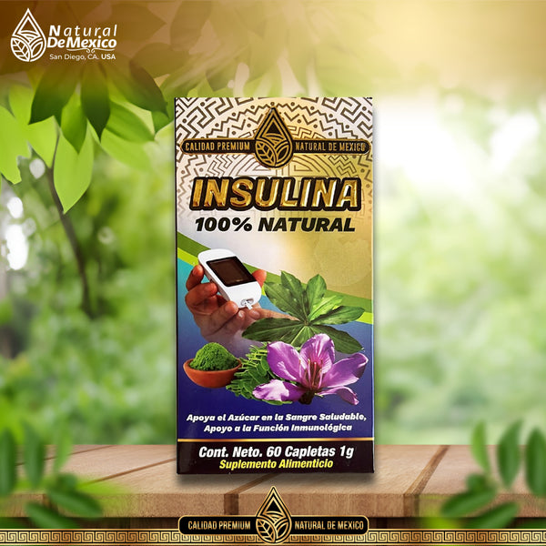 Suplemento Insulina 60 Capletas Apoyo Saludable a la Funcion Inmunologica