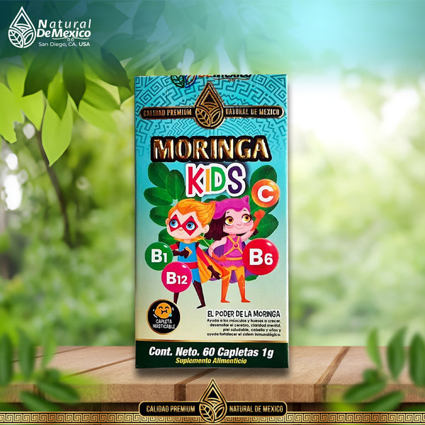 Moringa para Niños Super Inmune Kids 90 Tabs. Masticables 500 mg.