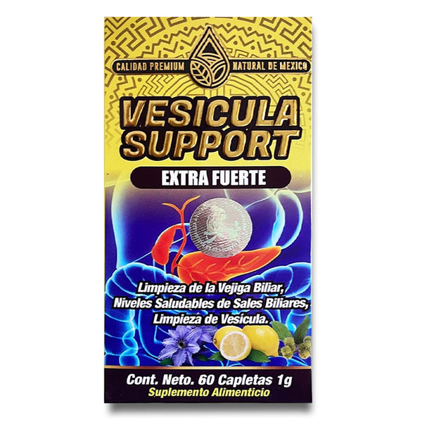 Suplemento Vesicula Support 60 Capletas Limpieza de Vejiga Biliar