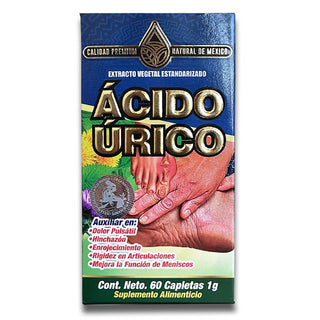 Ácido Úrico Suplemento Compuesto Herbal 60 Tabs. High Uric Acid