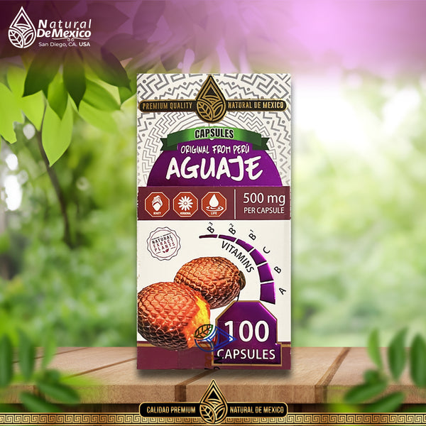 Aguaje Capsulas Fuente de Vitaminas y Minerales 100 Capsulas
