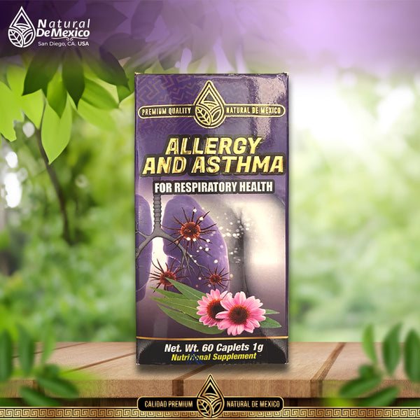 Suplemento Alergia y Asma 60 Caps Apoya Desintoxicacion Pulmonar Allergy & Asthma