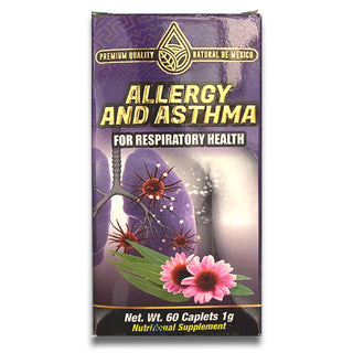 Suplemento Alergia y Asma 60 Caps Apoya Desintoxicacion Pulmonar Allergy & Asthma