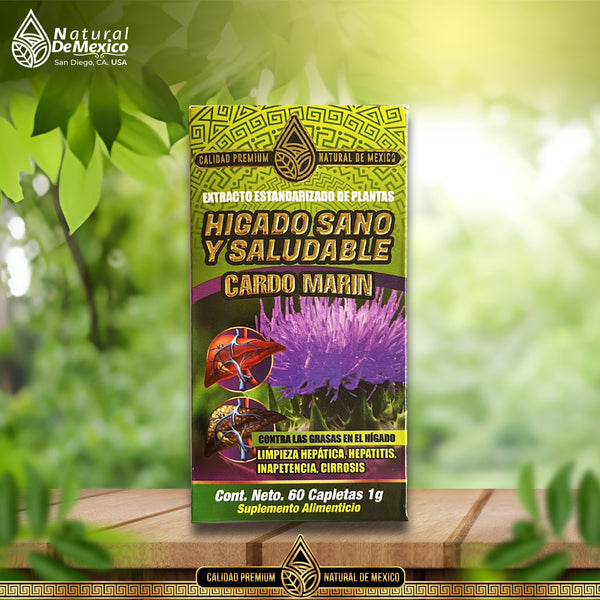 Cardo Mariano Suplemento Natural 90 Tabs. Liver Support Premium