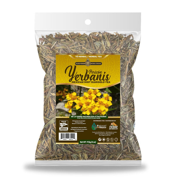 Yerbanis Pericon 113g - 4 oz /Mexican Mint Marigold Herbal Tea 113g - 4 oz