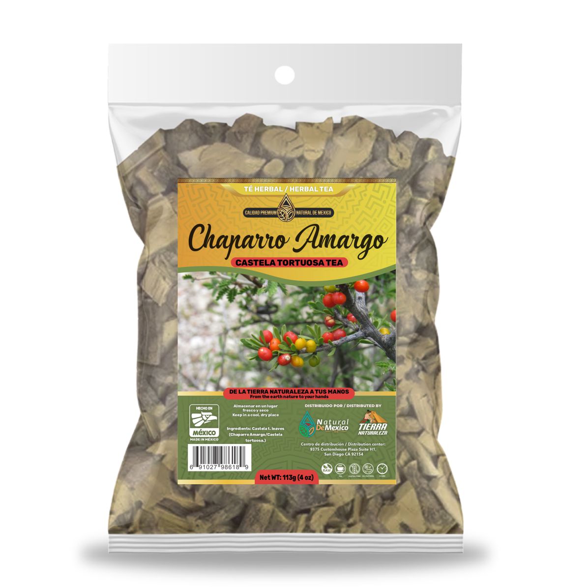 Chaparro Amargo Té Herbal 113g - 4 oz / Castela Tortuosa Herbal Tea 11 ...