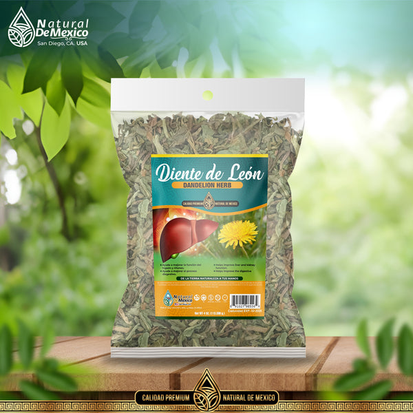 Diente de Leon Herbal Tea 4 oz-113g Dandelion Leaf & Root, Detox Kidney Tea