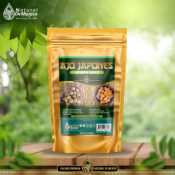 Ajo Japones Japanese Garlic 4 oz. 113gr. 100% Natural