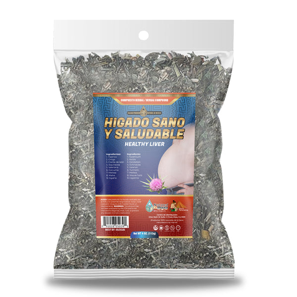 Compuesto Herbal Hígado Sano y Saludable 4 onzas Te Tea 4 Oz.
