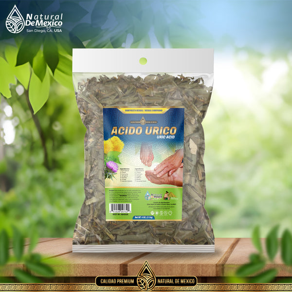 Acido Úrico Compuesto Herbal 4 oz. 113gr. Herb Tea Formulación Herbal de México