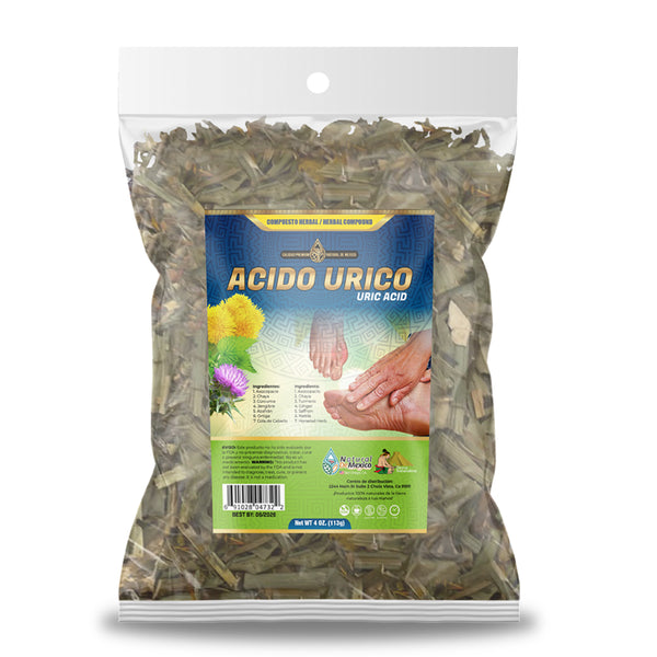 Acido Úrico Compuesto Herbal 4 oz. 113gr. Herb Tea Formulación Herbal de México