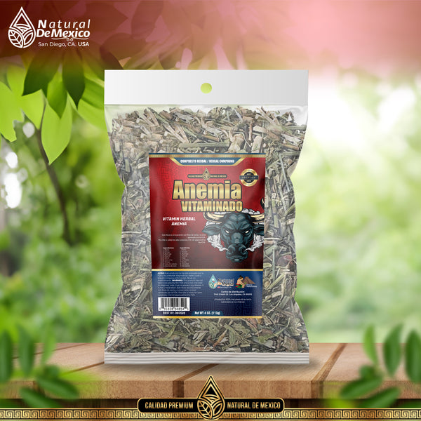 Anemia Vitaminado Compuesto Herbal 4 oz. 113gr. Globulos Rojos, Sangre Sana
