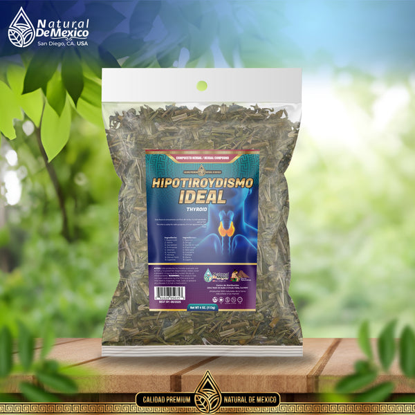 Thyroid Hipo Compuesto Herbal 4 oz. Tiroides Acelera Metabolismo, Baja De Peso