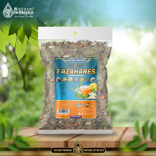 Te 7 azahares Flor azahar, tila, manita calmante SUPER RELAJANTE 4 onzas-113g.