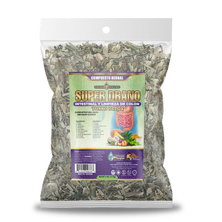 Super Drano Intestinal y Limpieza de Colon Compuesto Herbal 4 oz. 113gr.