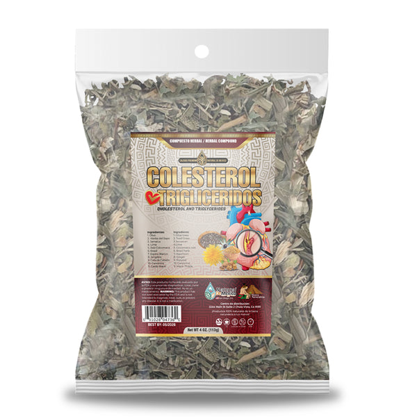 Colesterol Compuesto Herbal/Tea 4 oz-113gr. Baja la Persion, el Colesterol y Triglicéridos