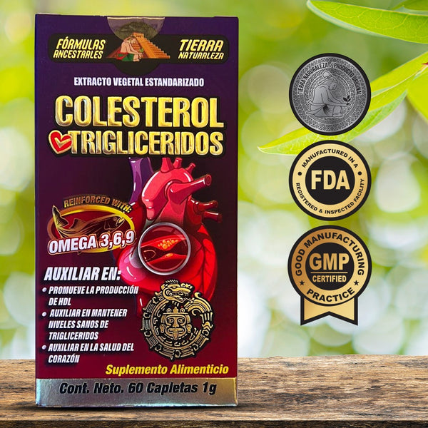 Suplemento Colesterol y Trigliceridos Mejorado 60 Capletas