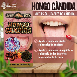 Suplemento Hongo Candida Tierra Naturaleza 60 Caplets