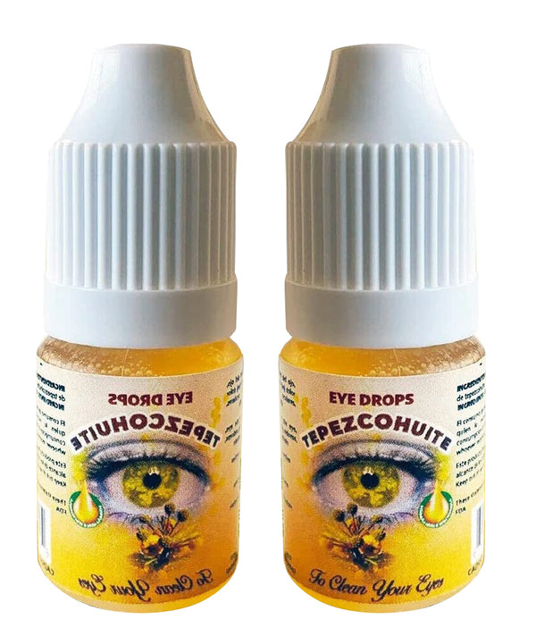 2 Pack Gotas de Tepezcohuite para limpiar y curar Tus ojos - Natural de México