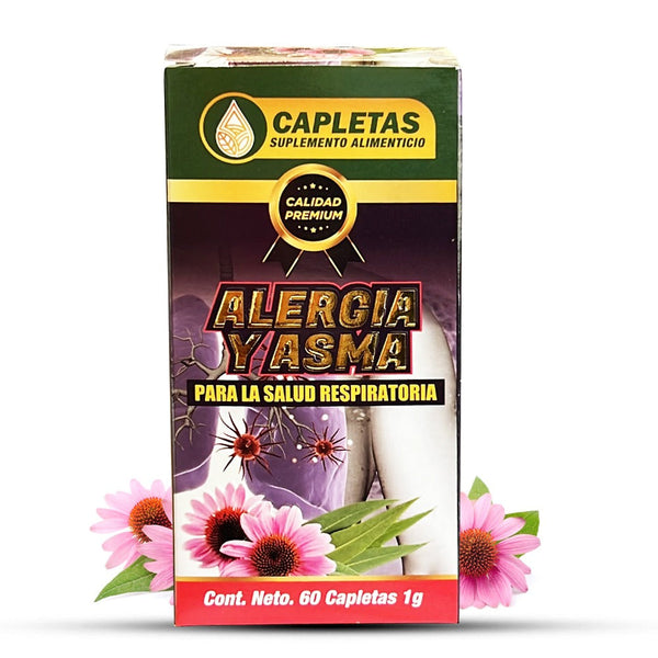 Suplemento Alergia y Asma 60 Caps Apoya Desintoxicacion Pulmonar Allergy & Asthma