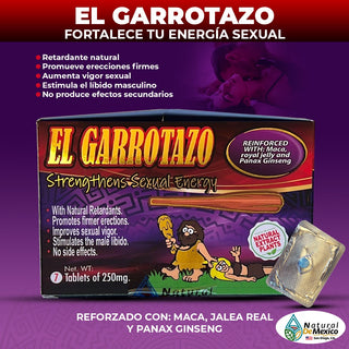 El Garrotazo Pastilla Azul Promueve Erecciones Aumenta Vigor Estimula Libido Retardande Natural