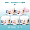 Crema Rejuvenecedora Día Combo de 5 Gratis 2 Jabones Líquidos