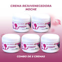 Crema rejuvenecedora Noche Combo de 5 Gratis 2 Jabones Líquidos