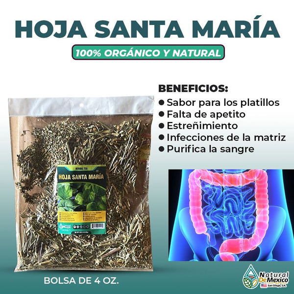 Herbal Compound Leaf Santa Maria Herb 4 Oz. 113gr. Lack of appetite Constipation