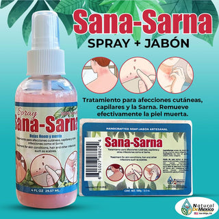 Sana Sarna Spray and Soap for Skin Affectations