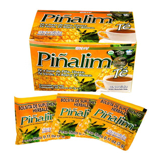 Pinalim Tea Te de Pinalim Mexican Version- Pineapple, Flax, Green Tea, White Tea - 30 Day Supply