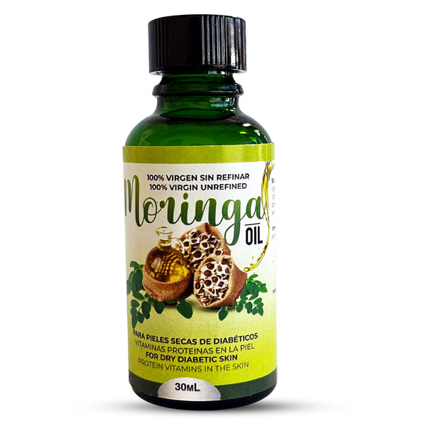 Moringa Aceite Virgen Seed Organic Oil Piel Radiante, Piel Hidratada Diabeticos
